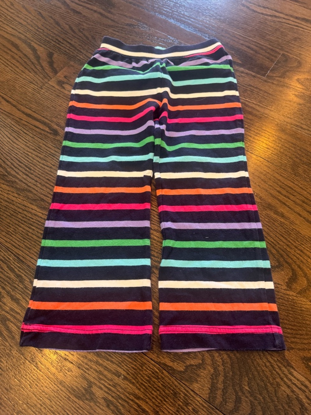 GAP Girls Navy Multicolor Striped Bottoms